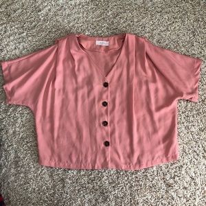 Pink Elodie Button Down Top